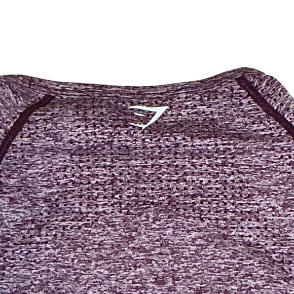 GYMSHARK Flex Long Sleeve Crop Top/Legging Set Bundle Dark Ruby Purple Women's M - Picture 11 of 16
